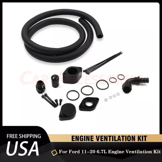 PCV Reroute Engine Ventilation Kit for Ford 11-20 6.7L Powerstroke CCV F750 F450