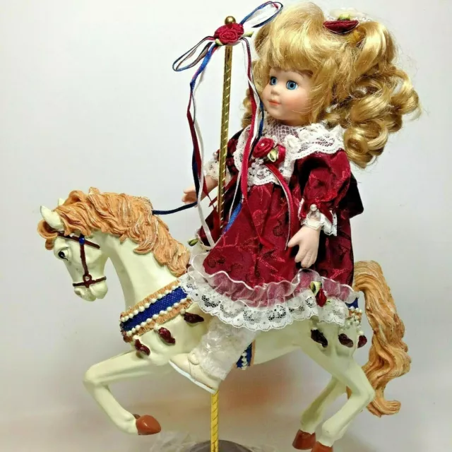 Carousel Horse Porcelain Doll Hailey RARE Heritage Heirloom Millennium 2000 Ed.