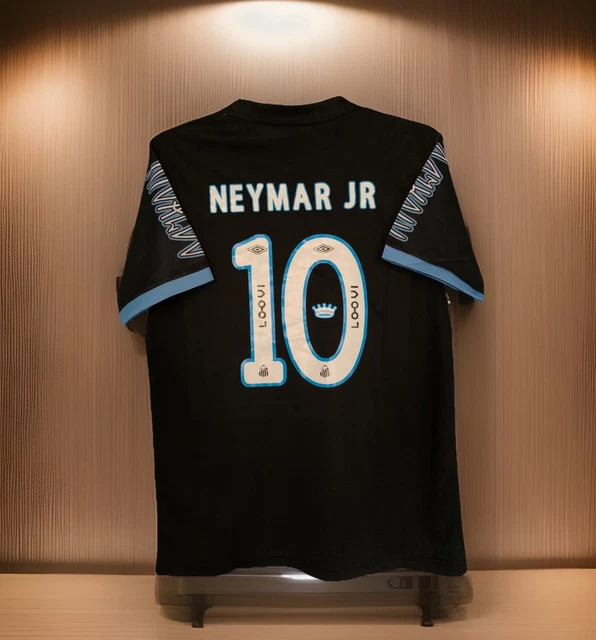 Maillot Santos Noir Neymar Taille M - Football Occasion Comme Sur Photos