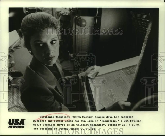 1990 Press Photo Stephanie Zimbalist stars in "Personals," on USA Network.