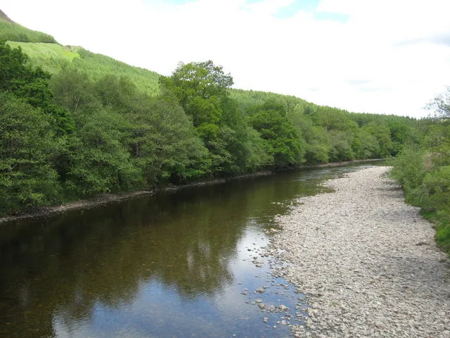 Photo 6x4 The River Orchy at Catnish Looking unusually low for early June c2009