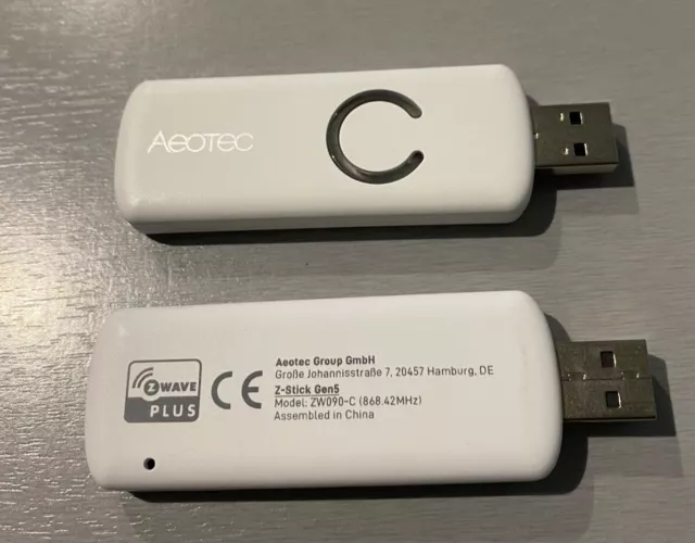 Aeotec ZW090 Plus Z-Stick GEN5+ - Dongle USB contrôleur Zwave Plus  compatible Jeedom, Domoticz, Home Assistant, etc. 