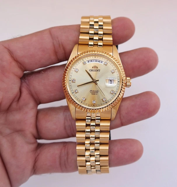 GOLD ORIENT OYSTER President Dignitary Classic Automatic Sapphire