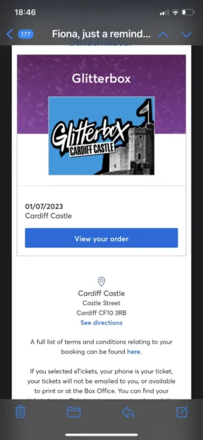 Glitter Box Cardiff. Can Email The Tickets
