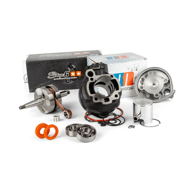 Kit Cylindre (Groupe Thermique) TOP-DR 49mm Pour Scooter/Moto HM 50cc 2T LC AM6 - Réf. 9919250