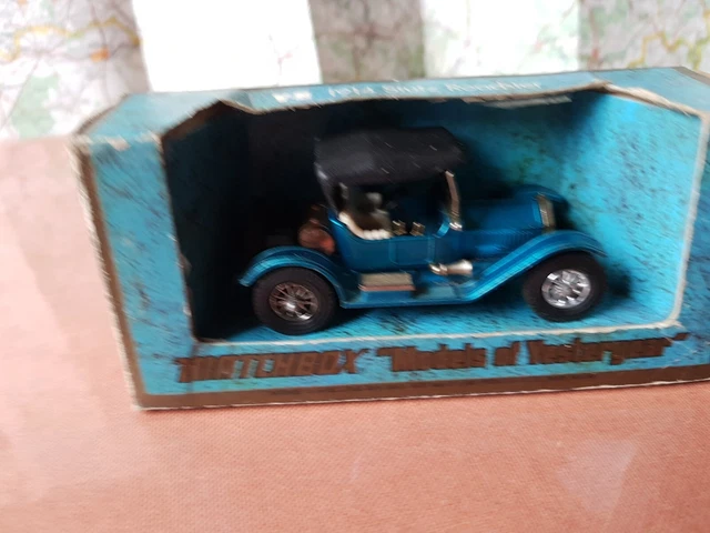 MATCHBOX Models YesterYear Y-8 Stutz Roadster 1914 1/43 Miniature Boite abîmée