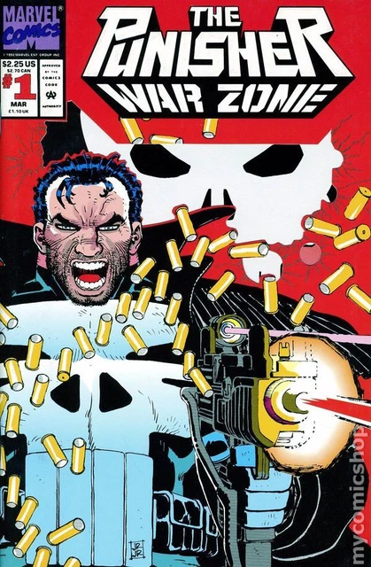 Punisher War Zone #1 FN 1992 Stock Image