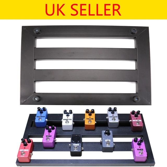 New Alloy Metal PedalboardsEffects Pedal Board Cases Electric Guitar+10x Explant