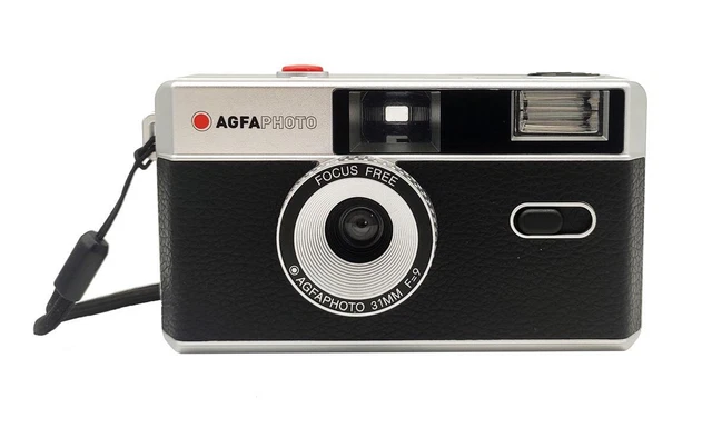 AgfaPhoto Reusable Photo Camera black, cámara analógica de imagen pequeña
