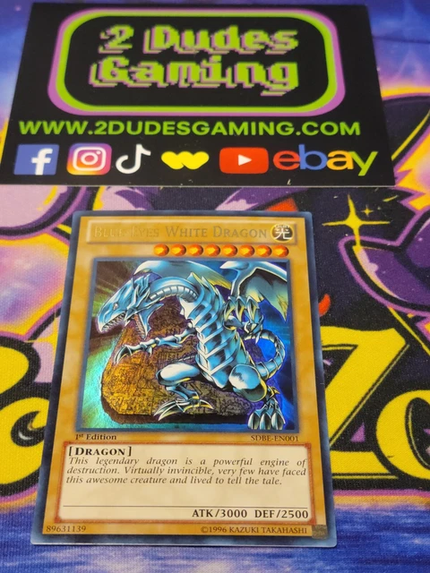 Y41 YuGiOh! 1x Blue-Eyes White Dragon SDBE-EN001 Ultra Rare- Yugioh Lp