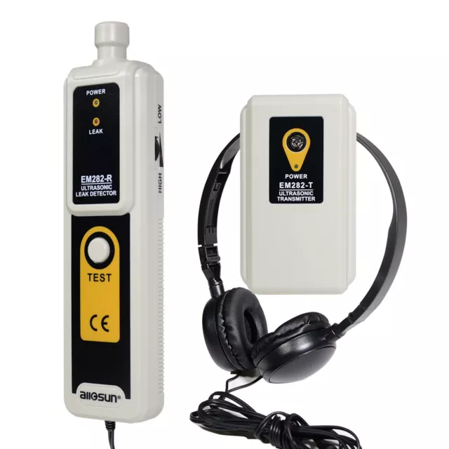 Ultrasonic Leak Detector & Transmitter Gases Liquid Leak Sensor Detecting Tool