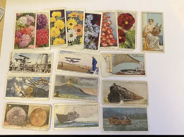 Mixed Lot WD & HO Wills 20 Trading Cards inc. Bluebird Malcolm Campbell #DMW