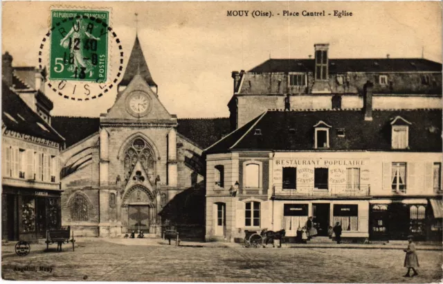 CPA Mouy Place Cantrel Église (1185696)