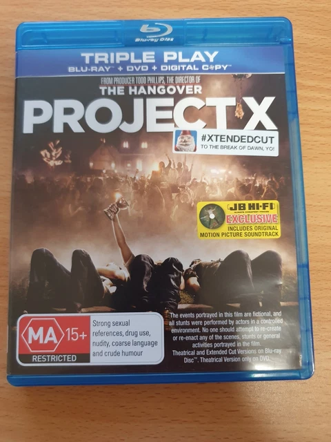 PROJECT X | Blu-ray + DVD (Blu-ray, 2012) $4.95 - PicClick AU