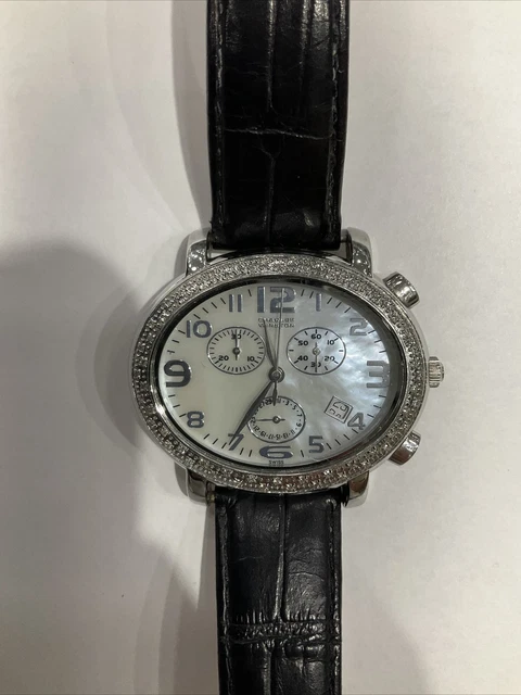 Swiss 0.50CTW Diamond Black Watch "CHARLES WINSTON".