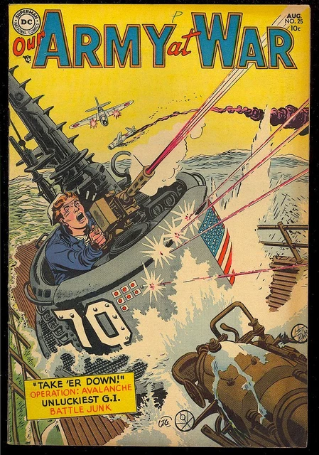 Our Army at War #25 Very Nice Pre-Code Golden Age Vintage DC Comic 1954 FN