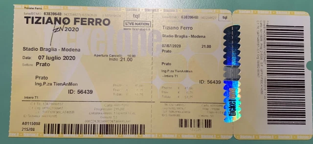 biglietti concerto tiziano ferro