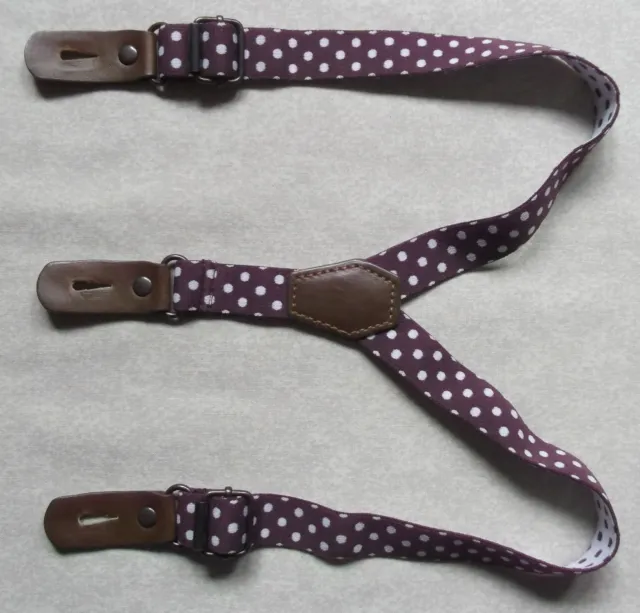 1pc Beards Pattern Suspenders Y-shape Elastic Belt Strap Braces