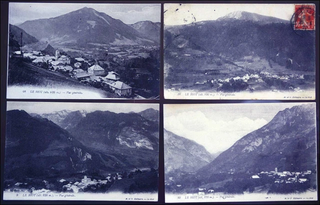 Haute-Savoie Le Biot 1910 Lot Cartes Postales Anciennes Village Photo Cpa Alpes