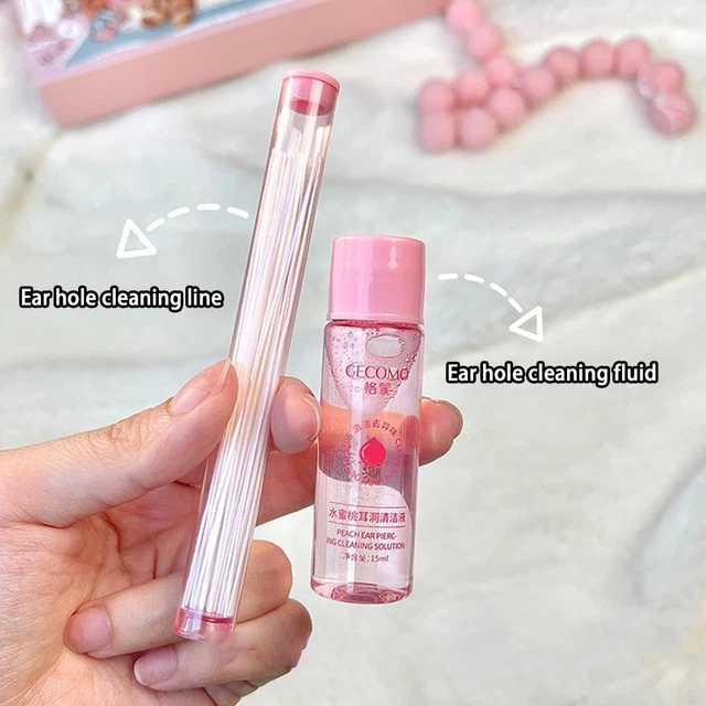 60 pz Set Pulizia Orecchi Fori Orecchi Pulizia Linea Piercing Assistenza Aftercare B8W7