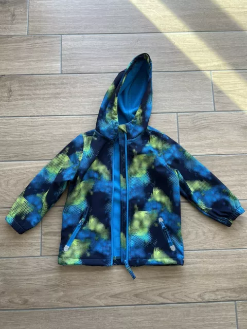 Softshelljacke Jungen Gr. 104 Topolino blau, türkis, grün