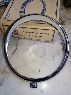 CEV GHIERA CORNICE FARO a VISIERA CEV 6550 D.105 PROIETTORE MOTO EPOCA VINTAGE 
