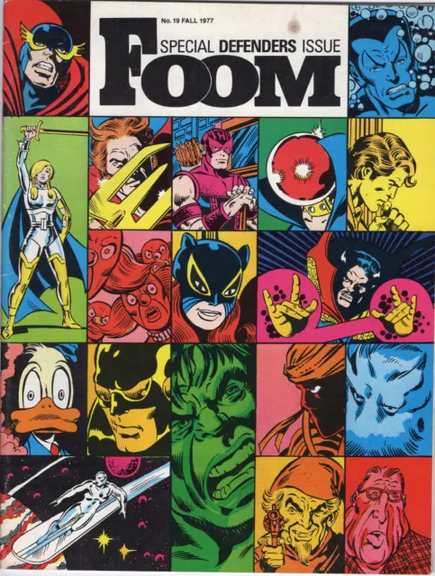 Foom 19 (1977): Marvel magazine - Defenders, Cap Britain - FREE/REDUCED SHIPPING