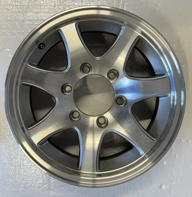 Sendel 15" x 6" T02 Silver Aluminum Trailer Wheel Rim 6 Lug x 5.5" 4.25” Center