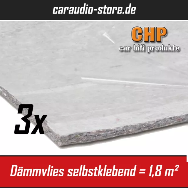 3x Selbstklebendes Dämm-Vlies CHP à 0,6 m² => 1,8 m² - 3 Matten  (21,06 EUR/m²)