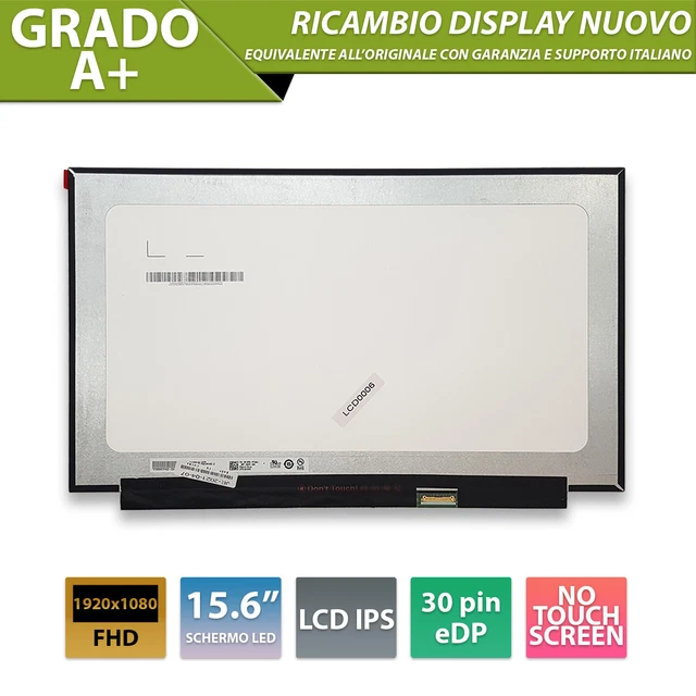 Pantalla 15.6 Pulgadas Pantalla De Repuesto Para Portátil De 15,6 Pulgadas IPS FHD 1080P LED LCD Compatible Con B156HAN04.1 HW3A B156HAN04.1 H/W:3A LCD 15.6 1920x1080 30 Pines