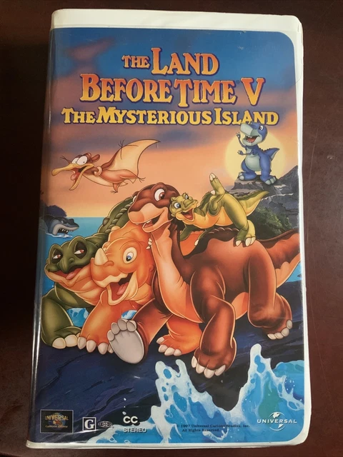 THE LAND BEFORE Time V: The Mysterious Island (VHS, 1997, Clamshell) £1 ...