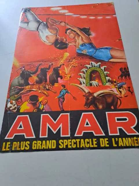 Cirque Amar  Affiche Originale 1973