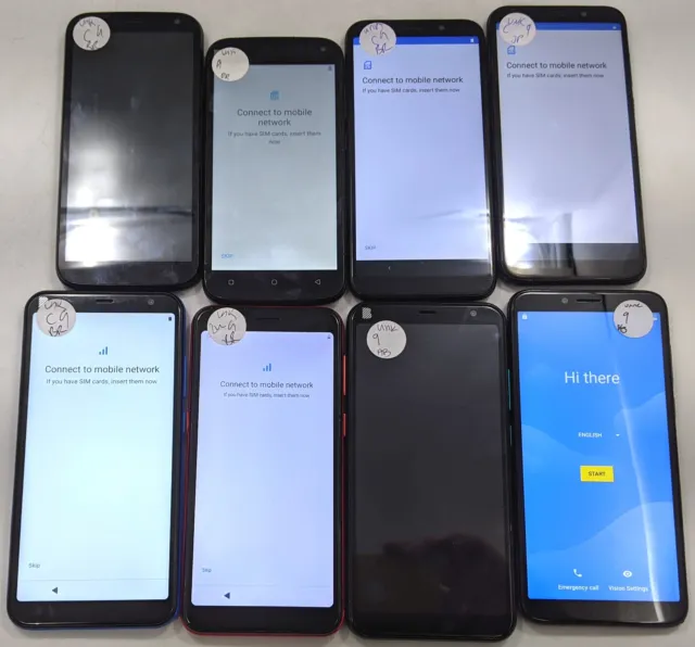 Parts & Repair Assorted BLU Phones Unlocked Check IMEI (UNTESTED) Lot of 8