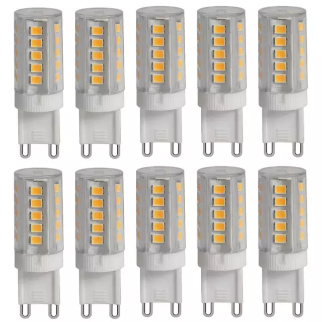 10 x LED Leuchtmittel G9 3,5W 400lm 230V Halogenersatz warmweiß 3000K 300°