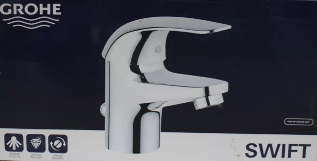 GROHE Swift - Grifería Lavabo Una Mano Cromada, 23264000(7TF15N)