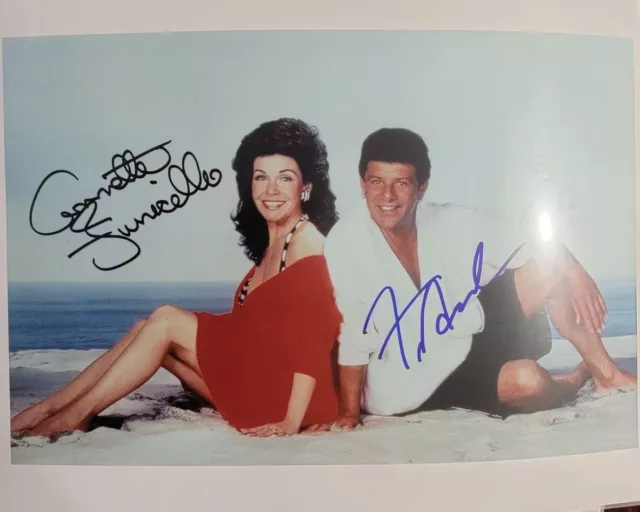 Annette Funicello And Frankie Avalon Signed Photo