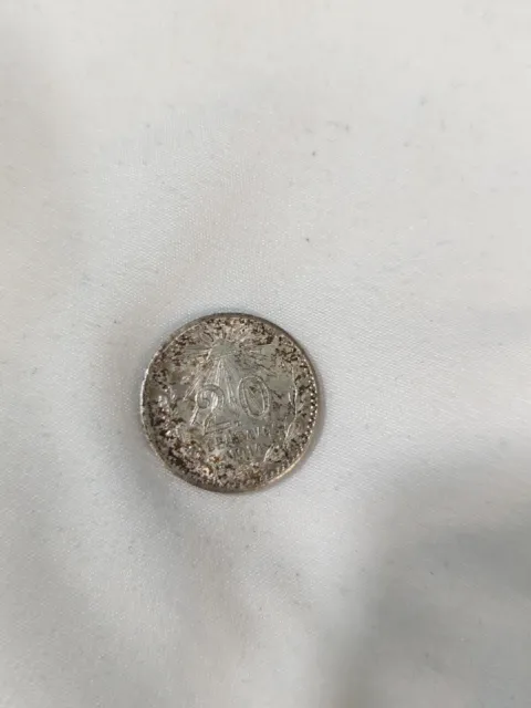 1914 Mexico 20 Centavos Coin Mexican Silver