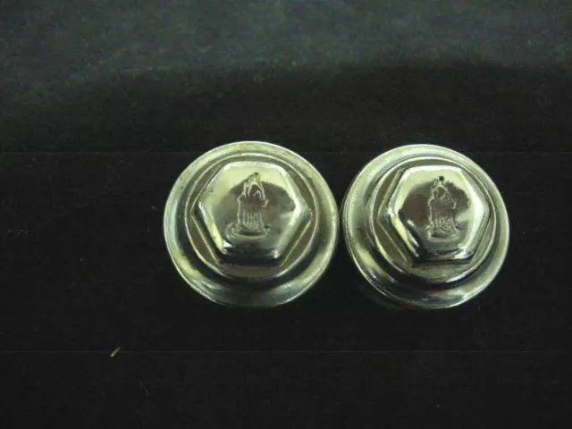 Vintage RALEIGH bicycle pedal dust caps 1 pair with logo NOS