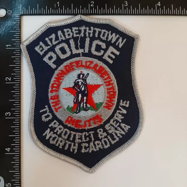 Elizabethtown NC North Carolina Police Patch