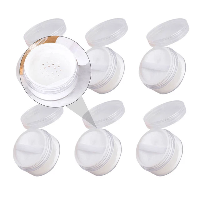 Plastik Tragbare Kosmetikflasche Mit Puderdose Make-up-Puder-Box Loses Pulver