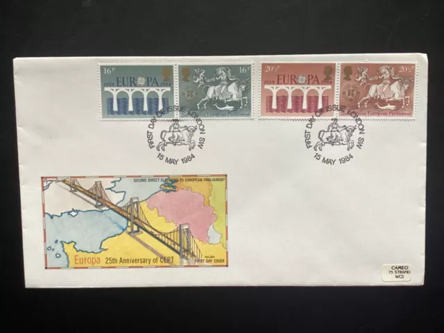 GB  1984 Europa FDC, Philart Brand, London SW special  FDI pmk (GB2212)