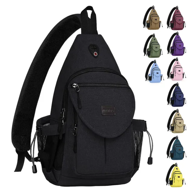 MOSISO Sling Backpack Crossbody Hiking Daypack Shoulder Bag for Girl Women Men