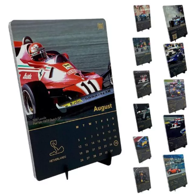2024 FORMULA F1 Calendar With Art Race Car Images, Race Car Desktop