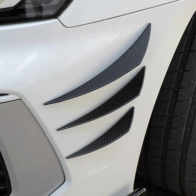 Front Bumper Canards Diffuser Lip Splitter Fins Kit Car Accessories Universal