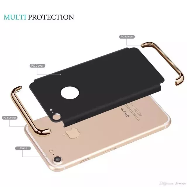 Coque Protection Rigide 3 en 1 Iphone X TEN 10 Couleur Au Choix 2