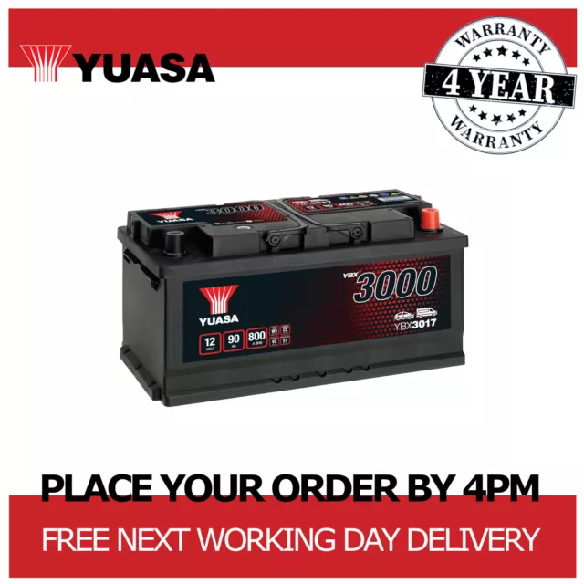 YUASA YBX 3334 - 12v 90Ah 700a Leisure Battery £40.00 - PicClick UK