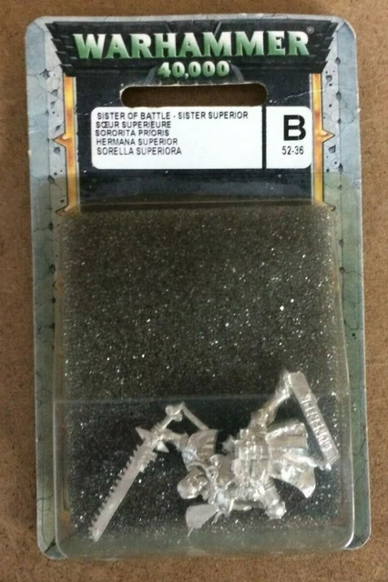 Warhammer 40k Sisters of Battle - Sister Superior mit Kettenwort und Bolzen Neu im Karton