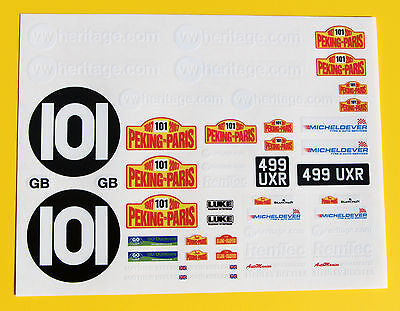 LOMBARD RC 10th Echelle Lombard Rac Rally Groupe B 1980s Autocollants Porte Numéro Logos 