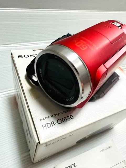 SONY HDR-CX680 DIGITAL Camera Camcorder Handycam red color $420.00
