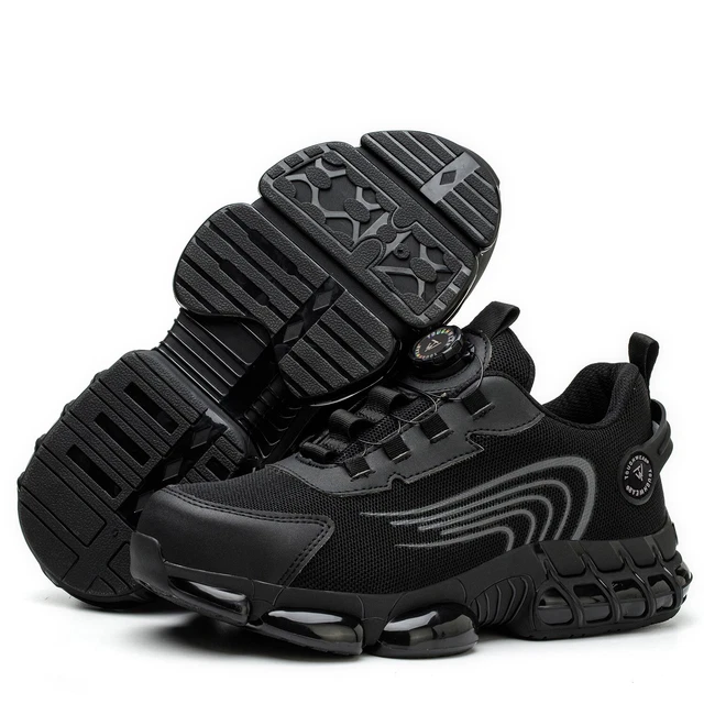 Noozier Safety Shoes Fenlern Men's Golf Shoes Spiked Air Cushion